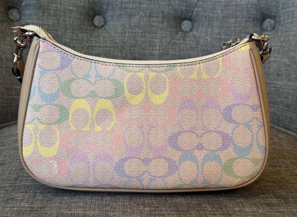 Coach Pastel Rainbow in Signature “C” Pattern - Picture 4 of 11